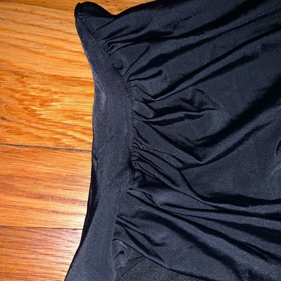 NWT EVRI 4X bathing suit bottom plus size black rouched sides 26/28W - Picture 7 of 7